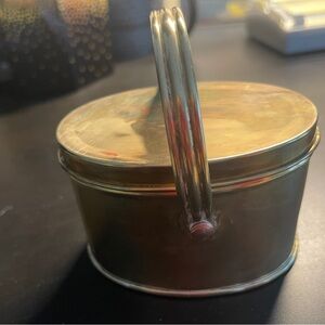 Vintage Pleasant Company brass tea tin/lunch box